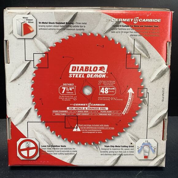 Diablo Steel Demon Tools D0748CFA 7-1/4